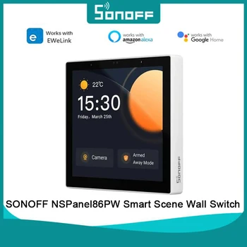 SONOFF NSPanel86PW Smart Scene Stensko Stikalo Wifi Smart Termostat Zaslon Stikalo za Nadzor Dela Z Alexa googlova Domača stran