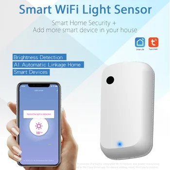Doma Povezavo Smart Zigbee Svetlost Osvetljenost Detektor Grafiti Wifi Osvetlitev Natančen Senzor Svetlobe Naprave Za Odkrivanje
